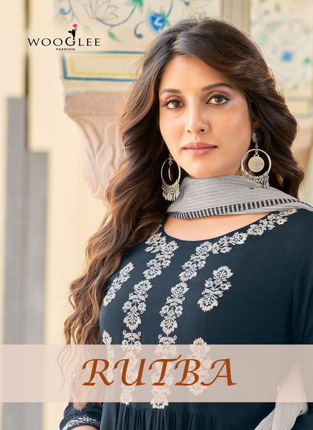 Wooglee Rutba Rayon Naira Cut Kurti With Bottom Dupatta
 Catalog